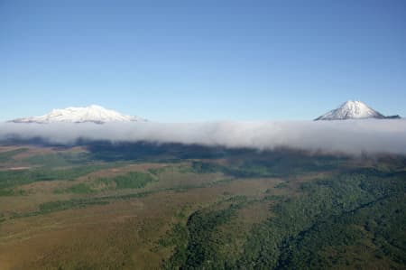 Aerial Image of MOUNT RUAPEHU AND MOUNT NGAURUHOE