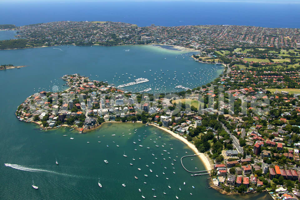 Aerial Image of Point Piper and Rose Bay