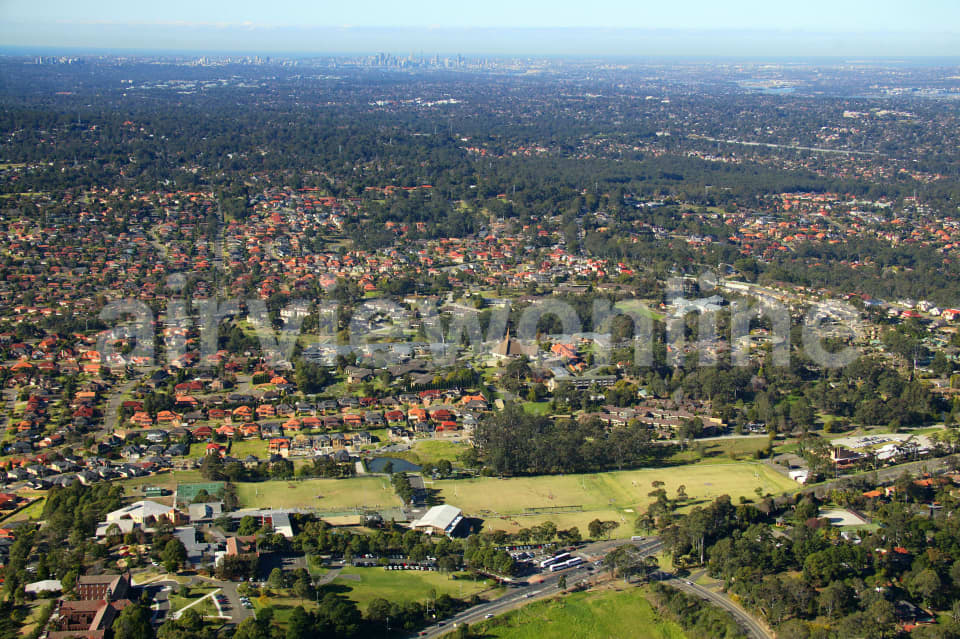 Aerial Image of Castle Hill to the City