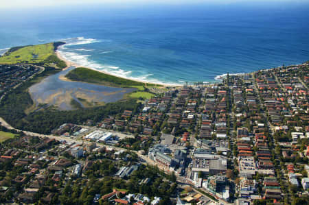 Aerial Image of DEE WHY SHOPS TO LAGOON