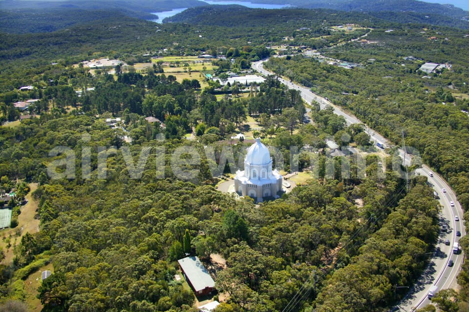 Aerial Image of Bahai Temple