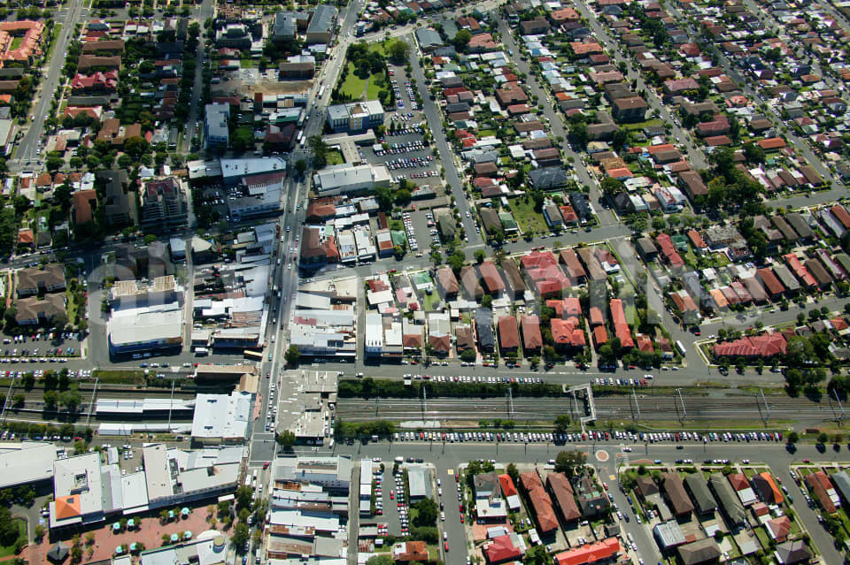Aerial Image of Campsie Train Station