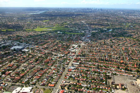 Aerial Image of CAMPSIE TO THE CITY