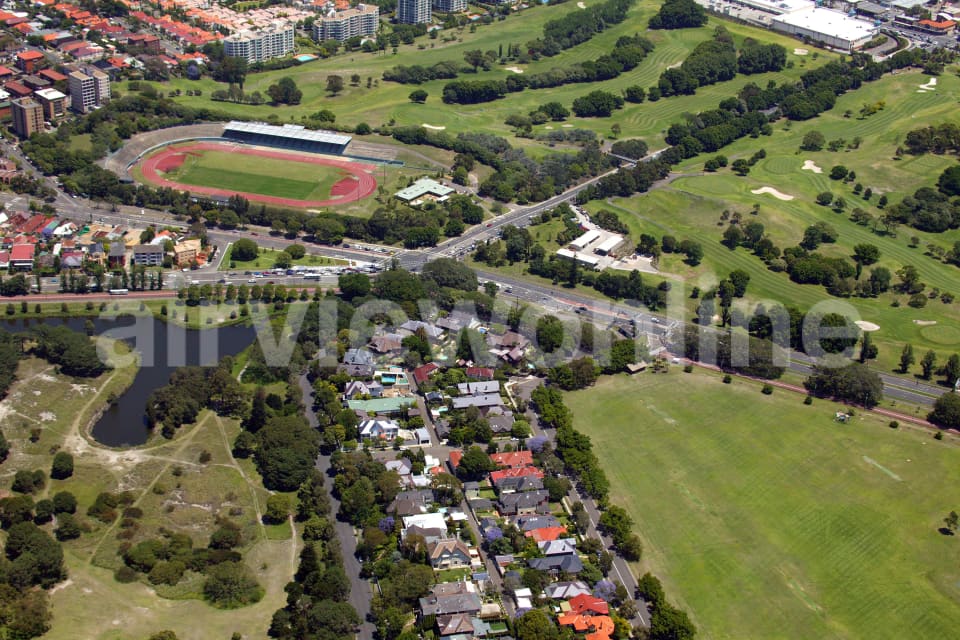 Aerial Image of Centennial Park and Moore Park Golf Course