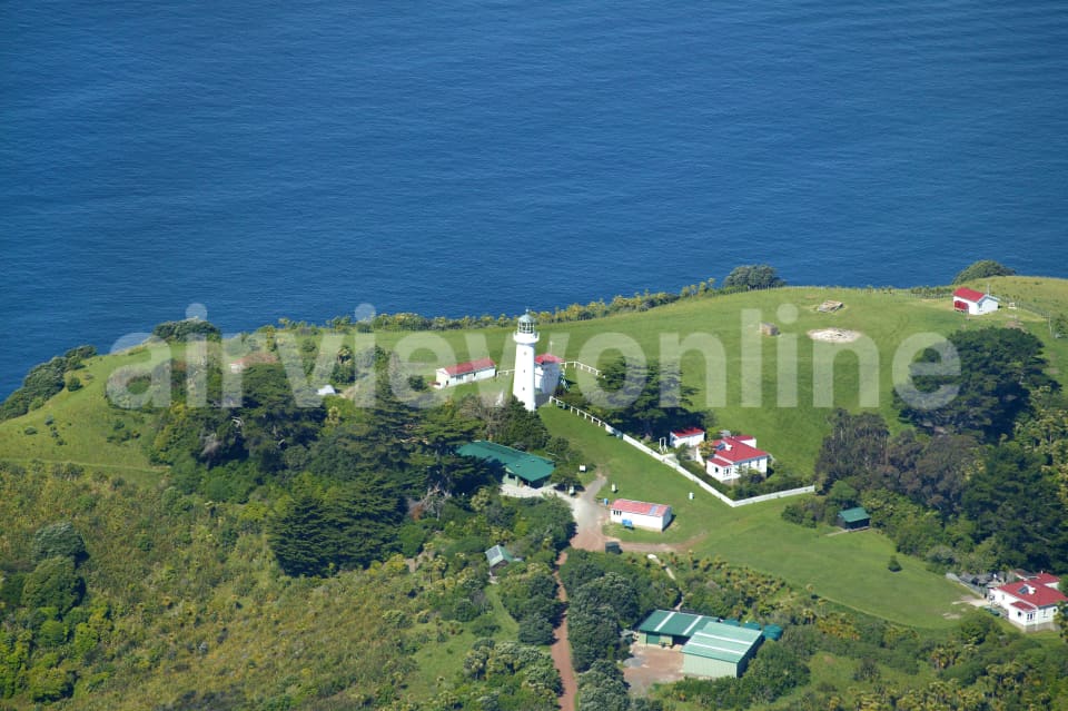 Aerial Image of Tiritiri Matangi Lighthouse, NZ