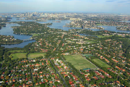 Aerial Image of GLADESVILLE TO THE CITY