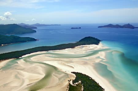 Aerial Image of WHITEHAVEN BEACH, WHITSUNDAYS, QUEENSLAND