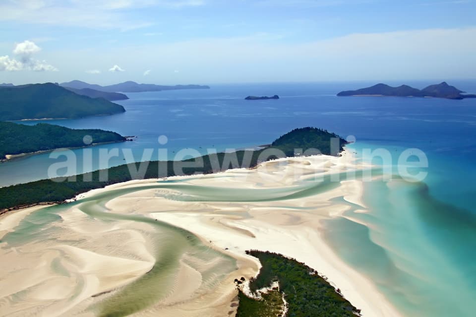 Aerial Image of Whitehaven Beach, Whitsundays, Queensland