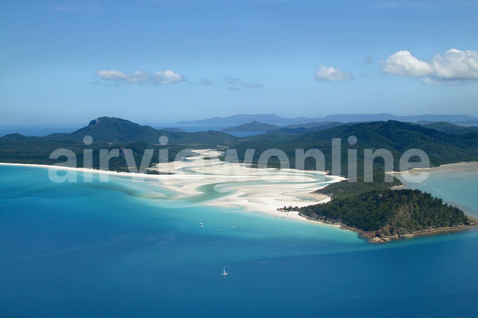 Aerial Image of Whitehaven Beach, Queensland
