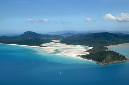 Aerial Image of WHITEHAVEN BEACH, QUEENSLAND