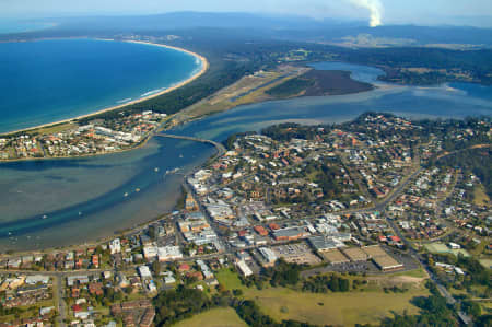 Aerial Image of MERIMBULA AND MERIMBULA AIRPORT