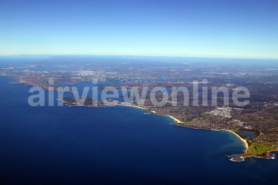 Aerial Image of Long Reef Point to Sydney CBD