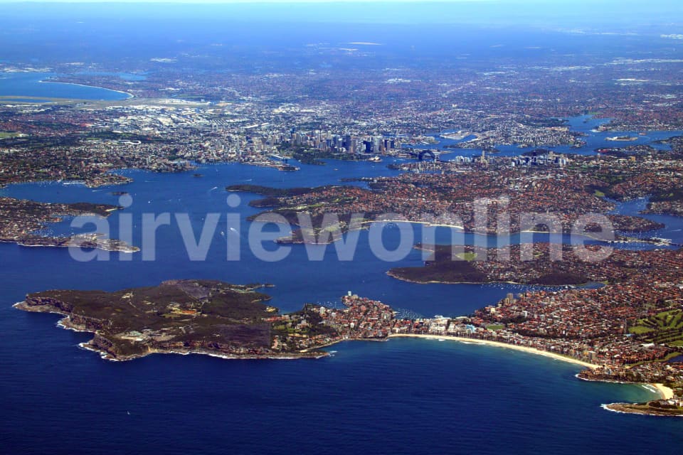 Aerial Image of Manly to Sydney CBD