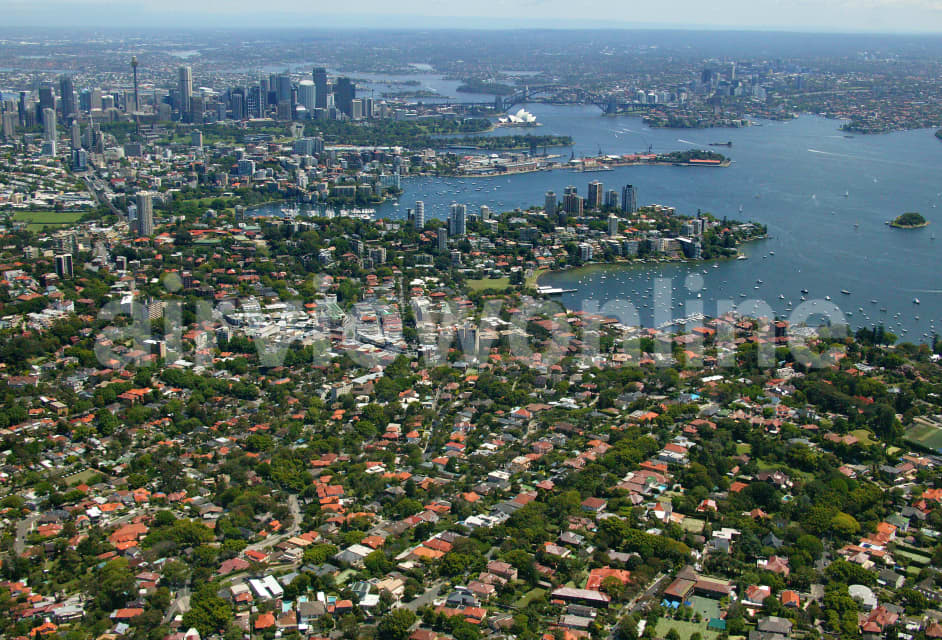 Aerial Image of Bellevue Hill and Double Bay
