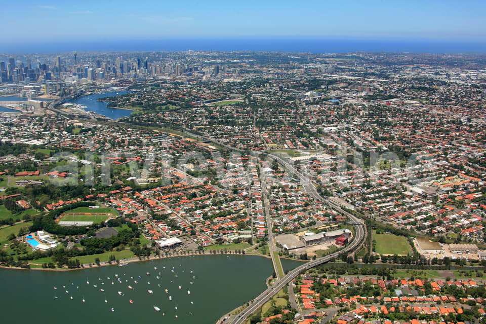 Aerial Image of Lilyfield to the East