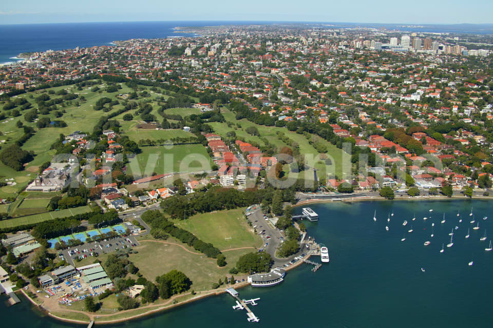 Aerial Image of Sea Planes, Golf Courses and Bondi Junction