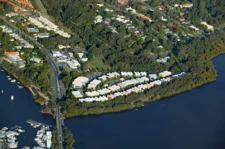 Aerial Image of WATERFRONT ACCOMMODATION, TEWANTIN QLD