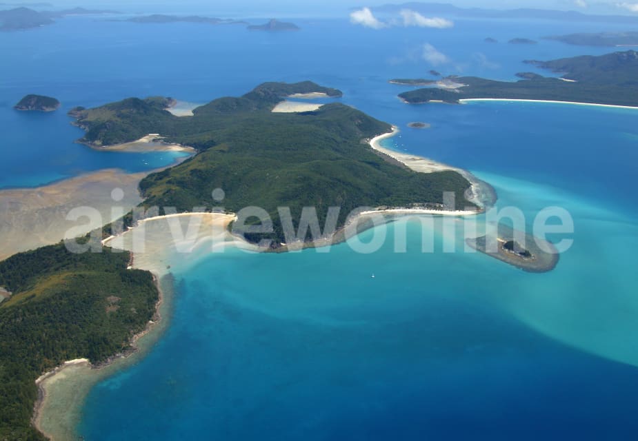 Aerial Image of Haslewood Island, Whitsundays, Queensland