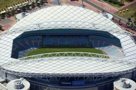 Aerial Image of TESLTRA STADIUM