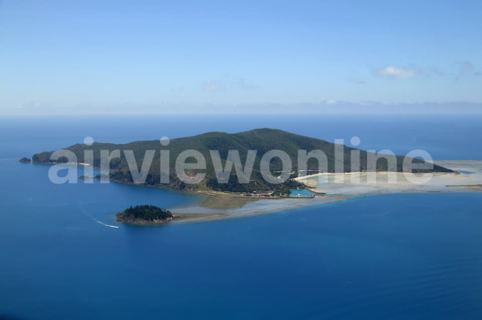 Aerial Image of Hayman island, Whitsundays, Queensland