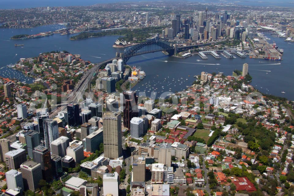 Aerial Image of North Sydney and the City