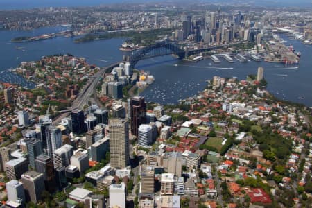 Aerial Image of NORTH SYDNEY AND THE CITY