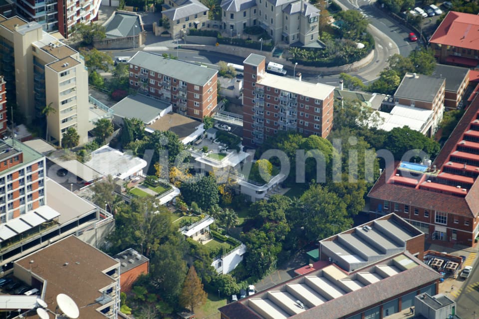 Aerial Image of Tiered Apartments