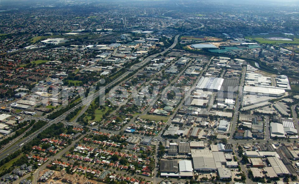 Aerial Image of Auburn and Silverwater