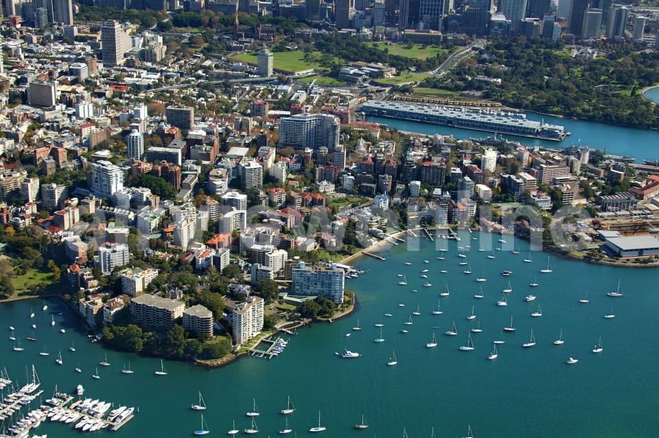 Aerial Image of Elizabeth Bay and Macleay Point