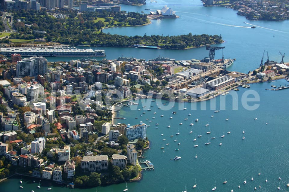 Aerial Image of Beautiful Elizabeth Bay