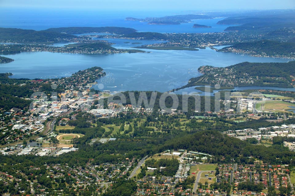 Aerial Image of Gosford and Brisbane Water