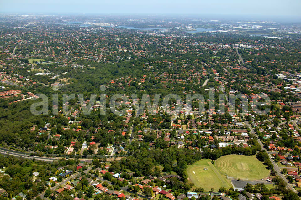 Aerial Image of Epping Oval to Parramatta River