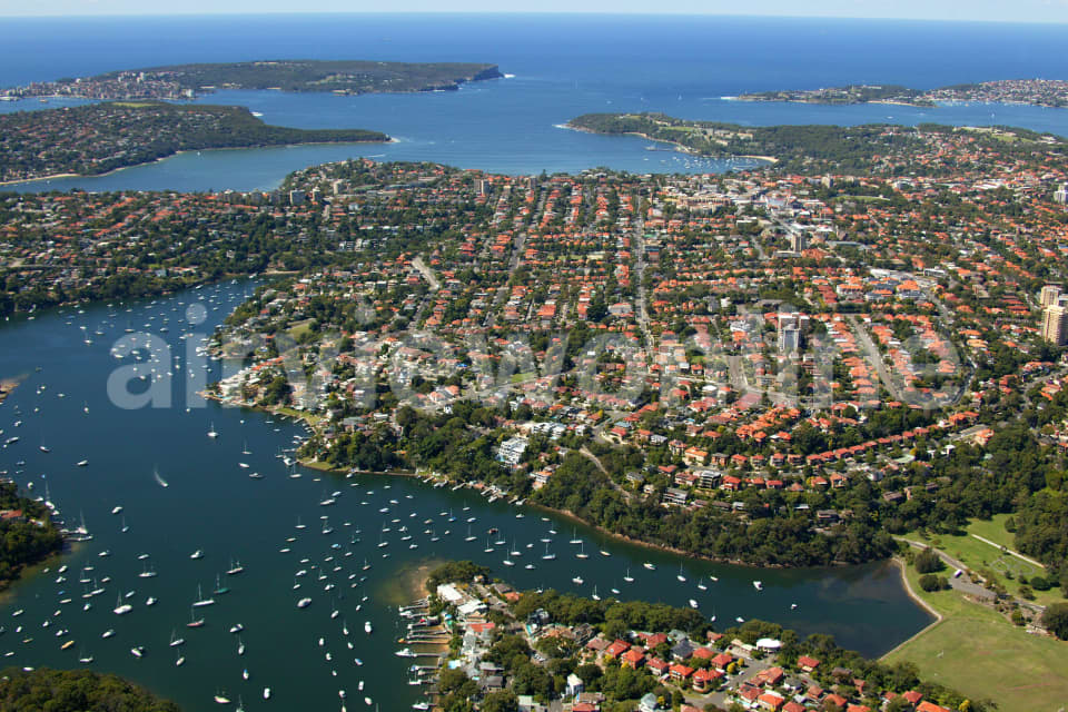 Aerial Image of Cammeray and Mosman to the Heads