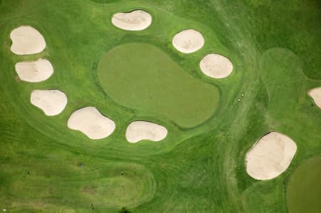 Aerial Image of GREEN AND BUNKERS, LONG REEF