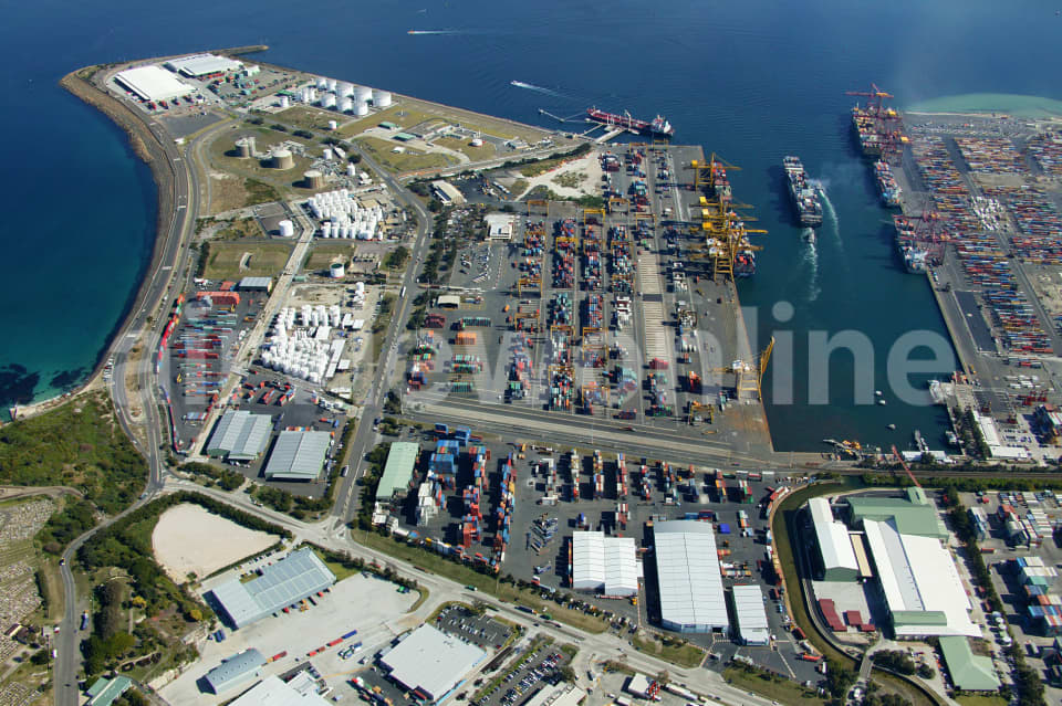 Aerial Image of Shipping and Container Terminal
