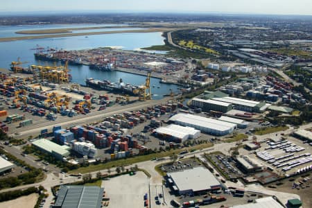 Aerial Image of PORT BOTANY AND AIRPORT