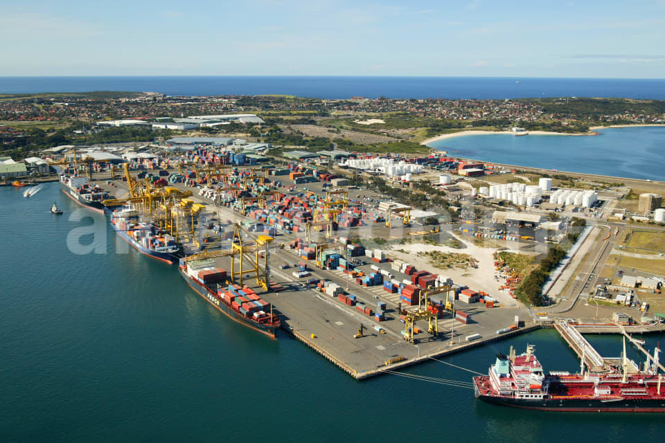 Aerial Image of Port Botany Container Terminal