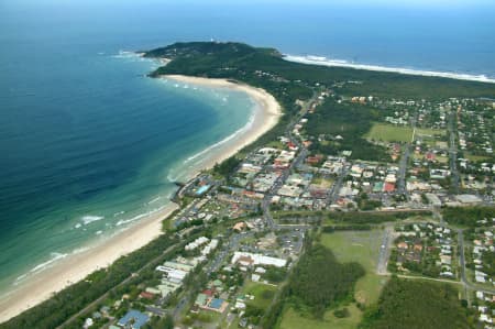 Aerial Image of BELONGIL BEACH AND BYRON BAY