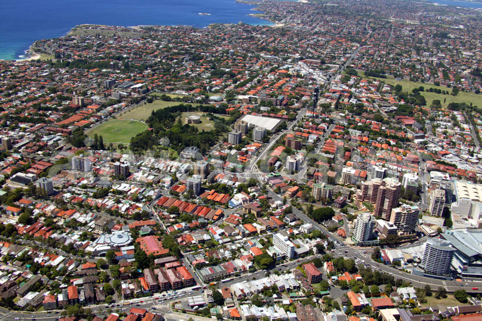 Aerial Image of Bondi Junction south east to Waverly