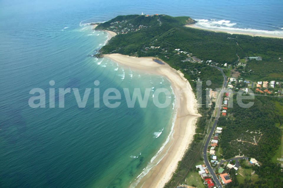 Aerial Image of Clarkes Beach, Byron Bay