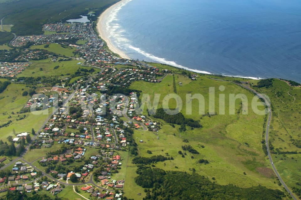 Aerial Image of Lennox Head and Seven Mile Beach