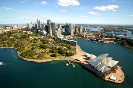 Aerial Image of BENNELONG POINT AND CIRCULAR QUAY