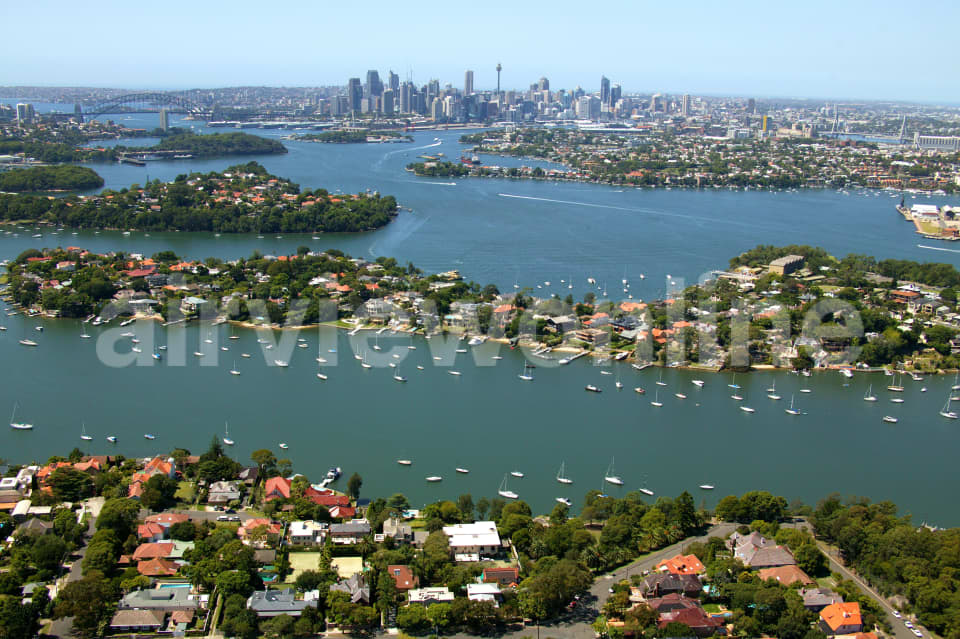 Aerial Image of Butchers Block Point south to the City