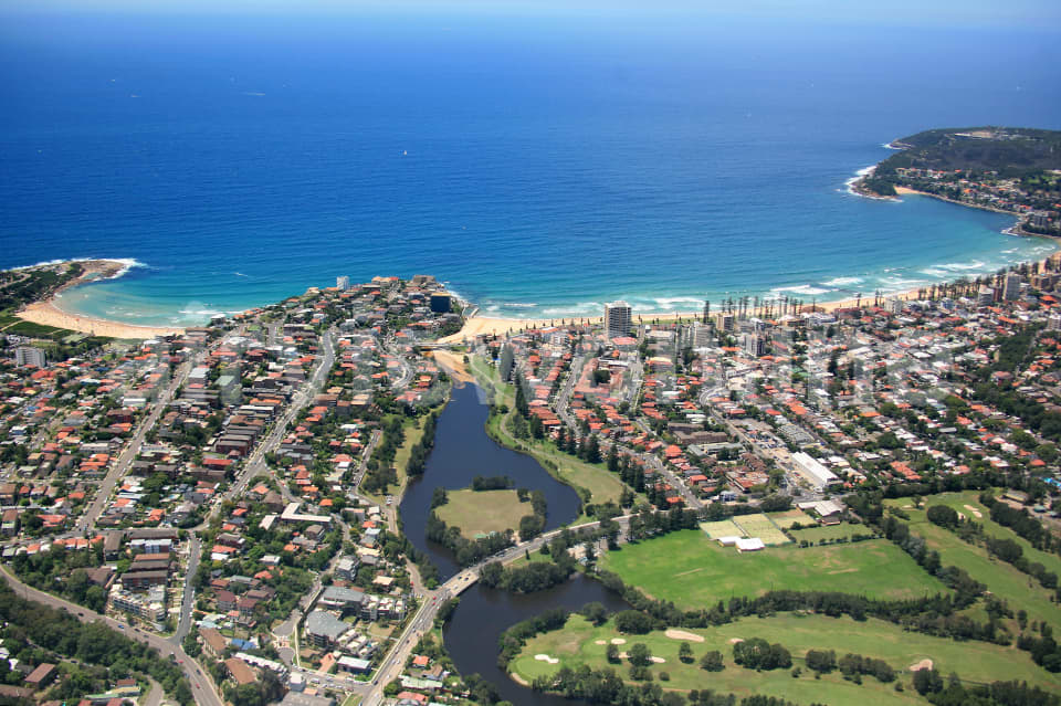 Aerial Image of Queenscliff and Manly Lagoon