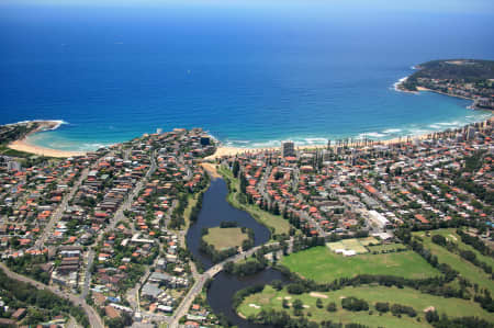 Aerial Image of QUEENSCLIFF AND MANLY LAGOON