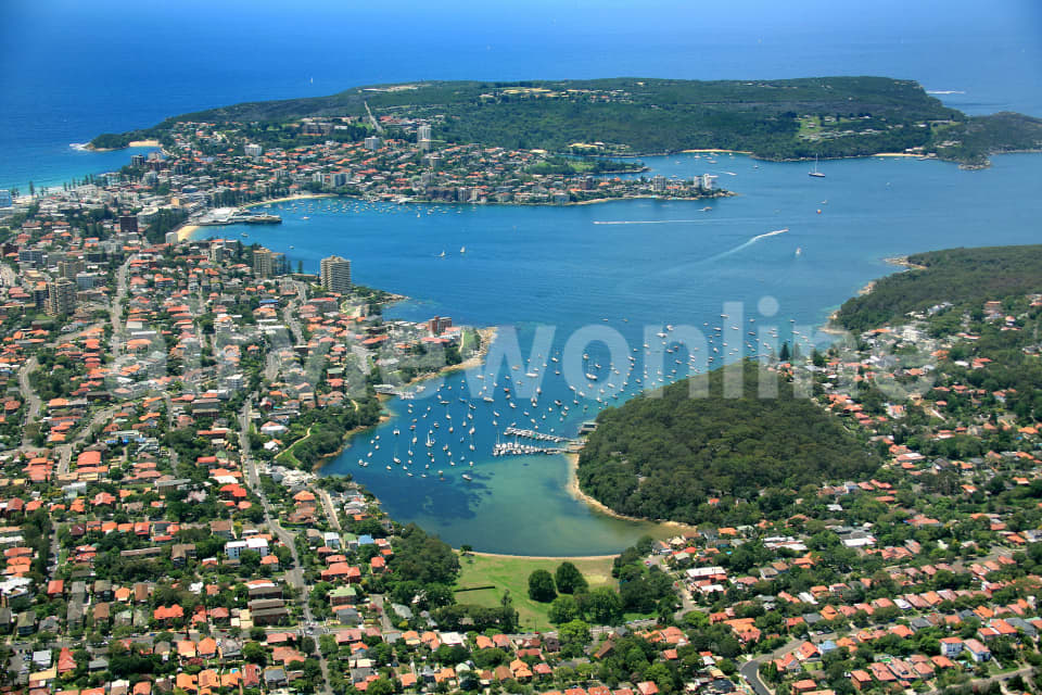 Aerial Image of Balgowlah and Manly Cove