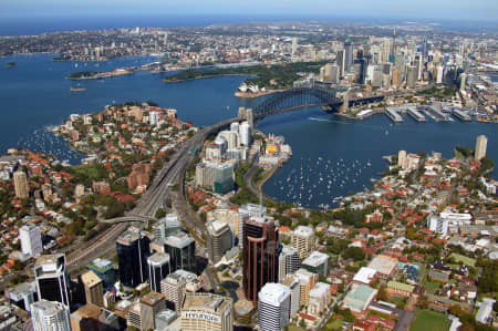 Aerial Image of NORTH SYDNEY AND SYDNEY HARBOUR