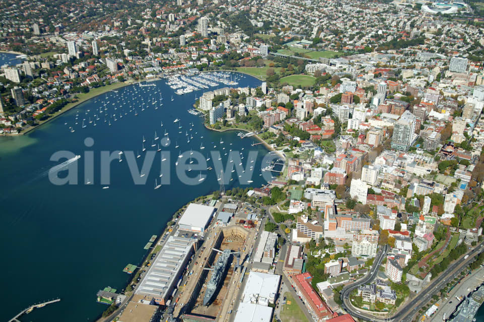 Aerial Image of Potts Point to Rushcutters Bay