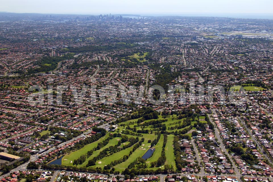 Aerial Image of Bexley Golf Course to City