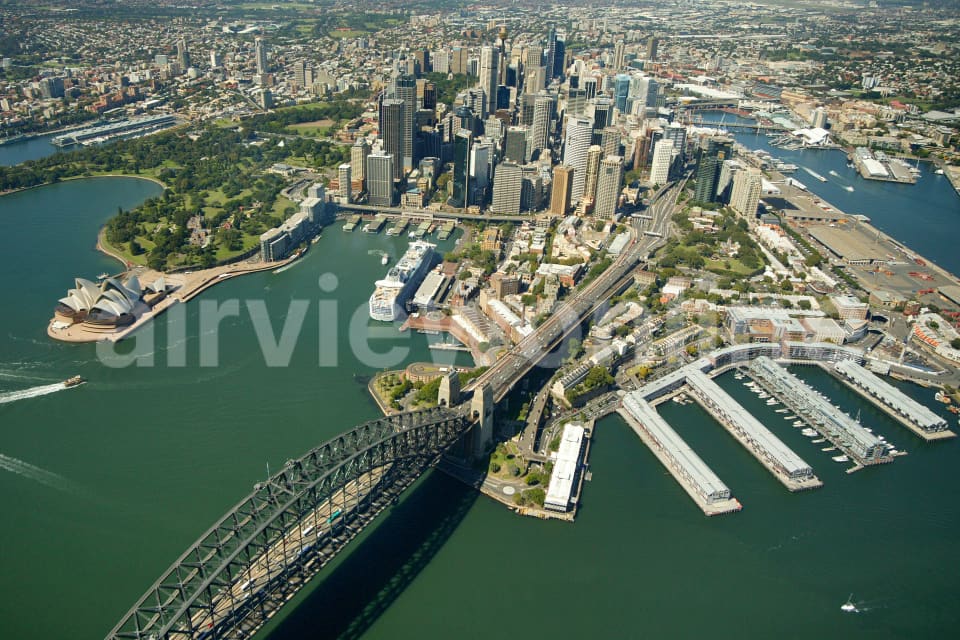 Aerial Image of The Rocks and Syndey CBD